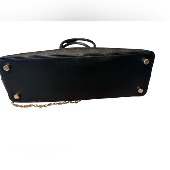 Coach Katy Satchel In Signature Canvas (IM/Brown Black) - Picture 6 of 10